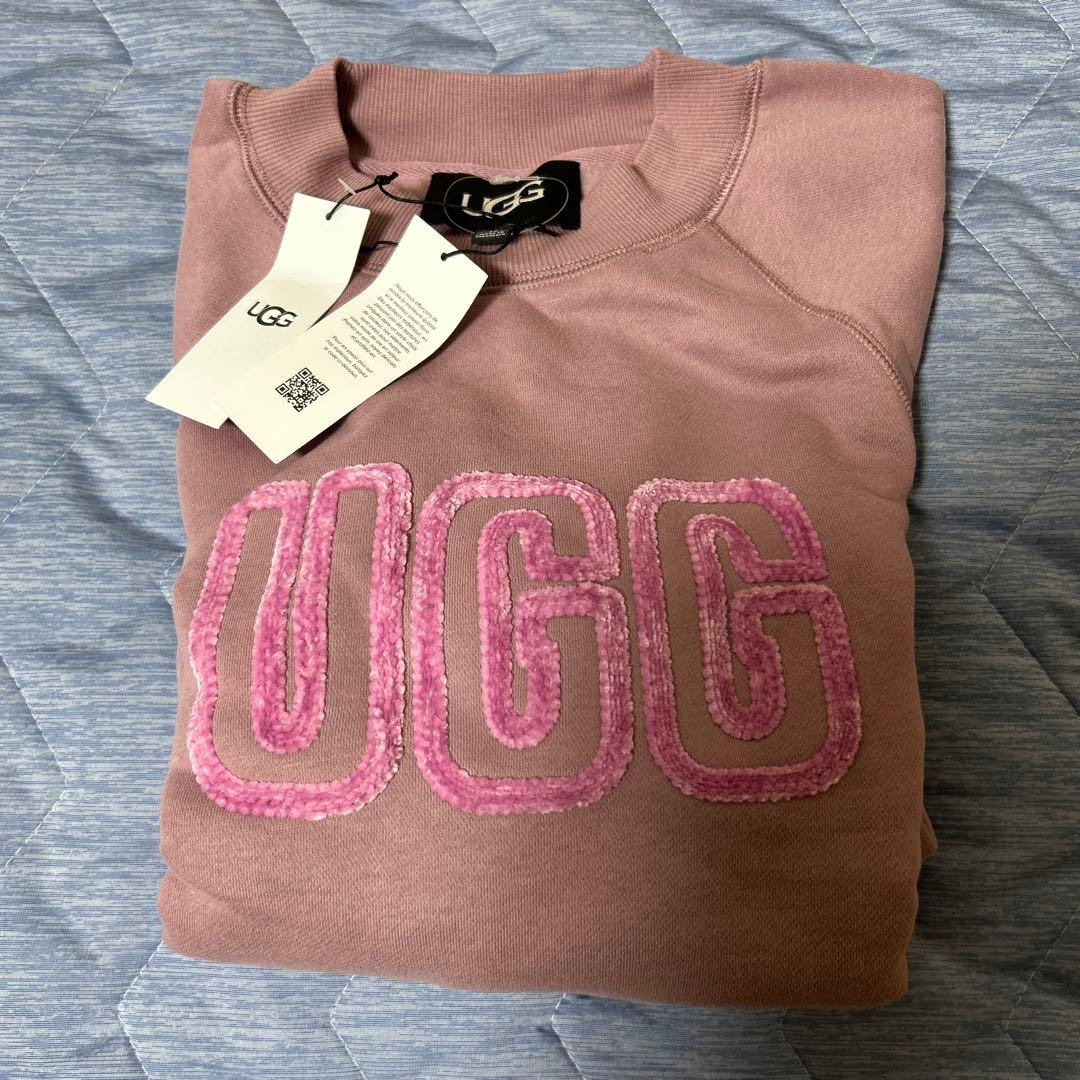 UGG ピンク ロゴ スウェット XS