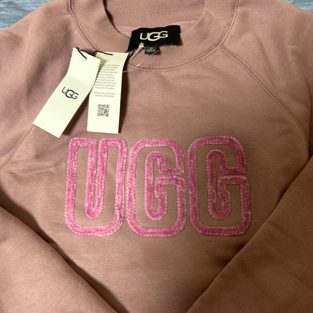 UGG ピンク ロゴ スウェット XS