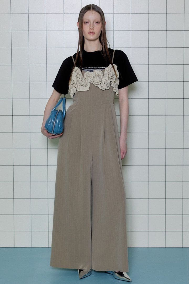 MAISON SPECIAL フラワーモチーフ オールインワン ベージュ 38