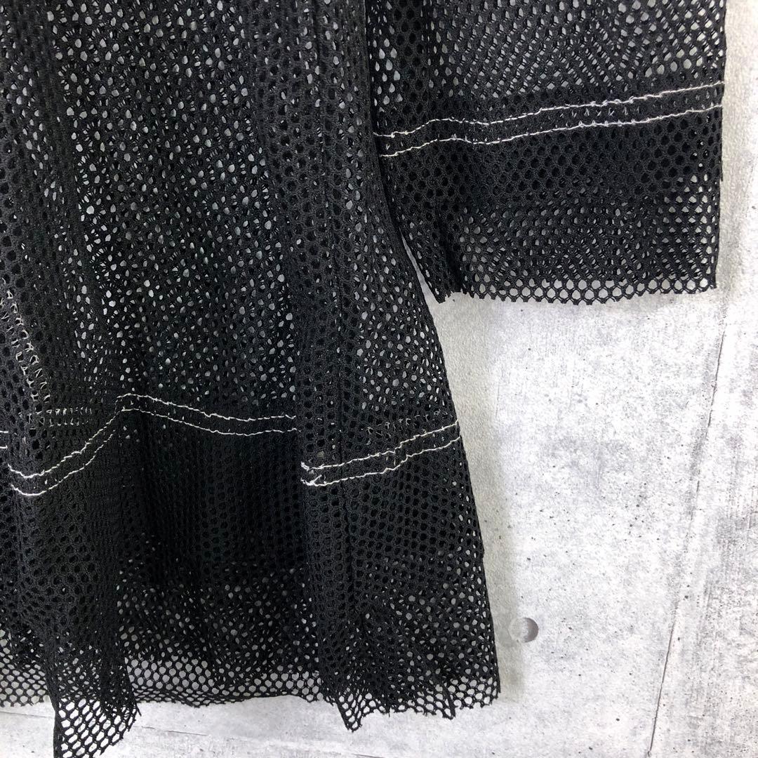 Eiko Kondo 日本製 アート風刺繍 メッシュ シースルー チュニック