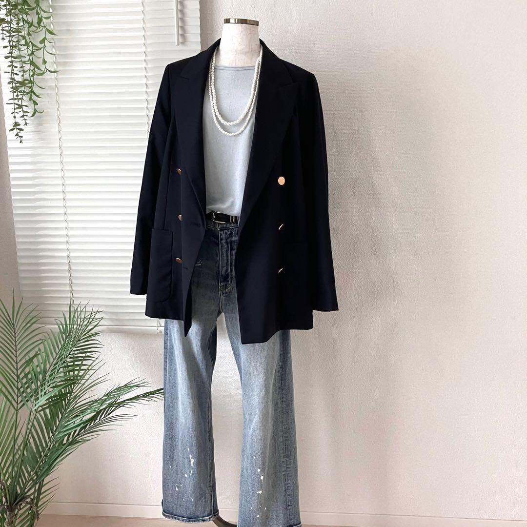 【2024】JOURNAL STANDARD ダブルフロントジャケット 36 紺