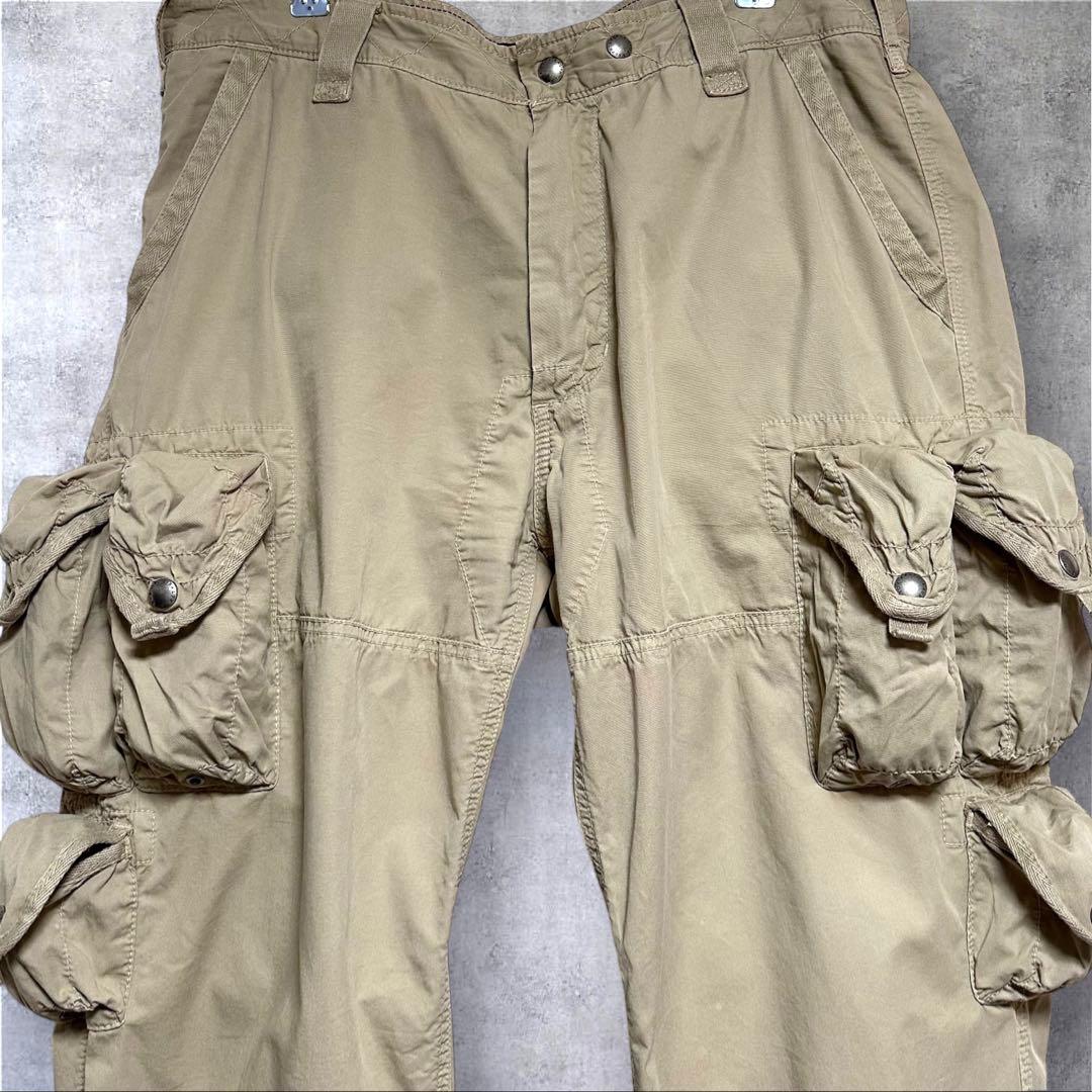 トラヴィス スコット着用90s POLO ラルフローレン マルチカーゴ パンツ