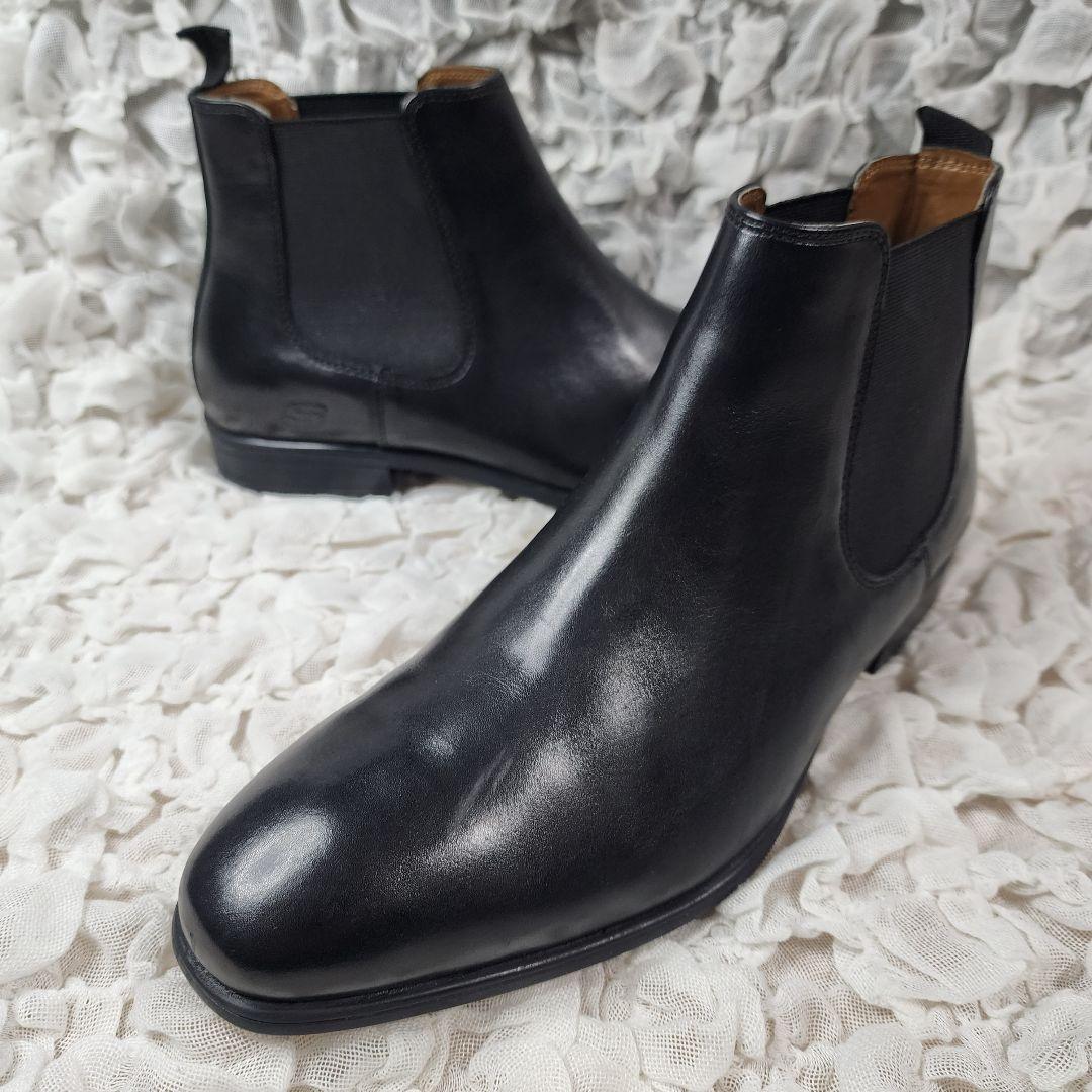 ガレ海未使用 スケッチャーズ ミラー ボリス サイドゴア レザー ブーツ