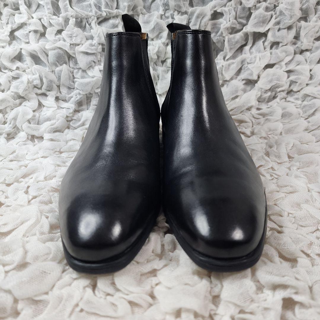 ガレ海未使用 スケッチャーズ ミラー ボリス サイドゴア レザー ブーツ