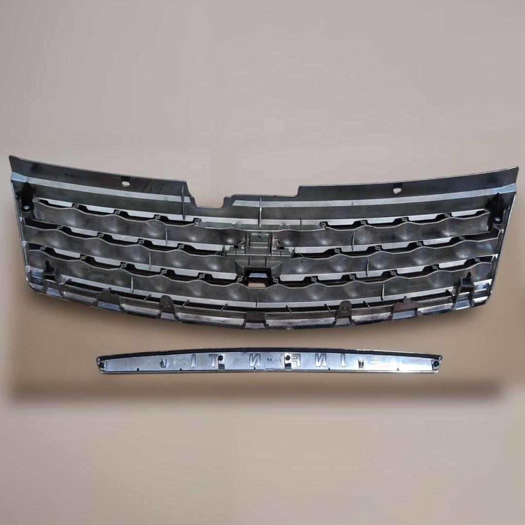 【送料込】Y50フーガ INFINITI フロントグリル＆リアモール