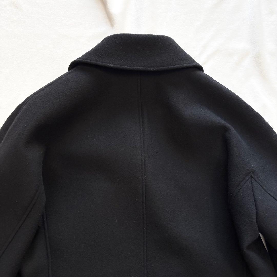 極美品☆セオリーリュクス　ダブルブレスト　ロングコート　チェスター　ウール　黒