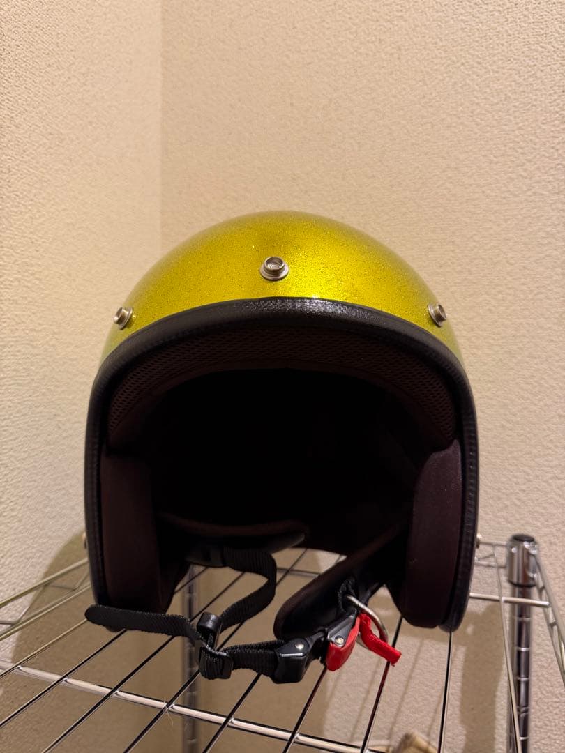 グリーンゴールド ジェットヘルメット