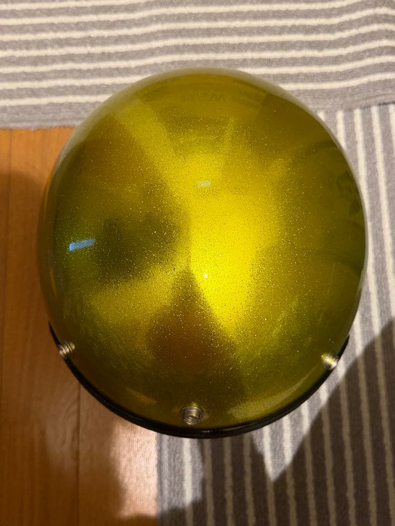 グリーンゴールド ジェットヘルメット