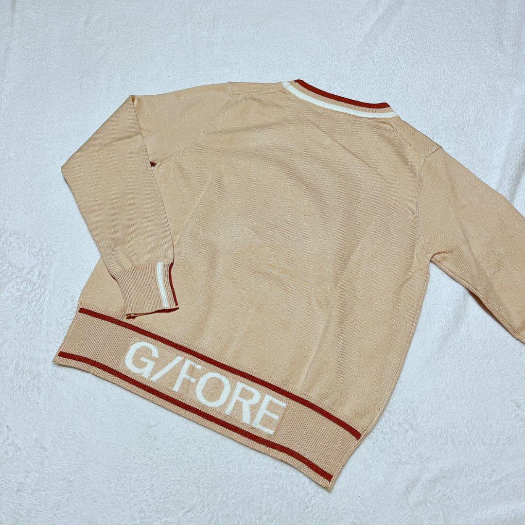 新品　G/FORE　ジーフォア　ゴルフ　セーター　ベージュ　Ｌ　レディース