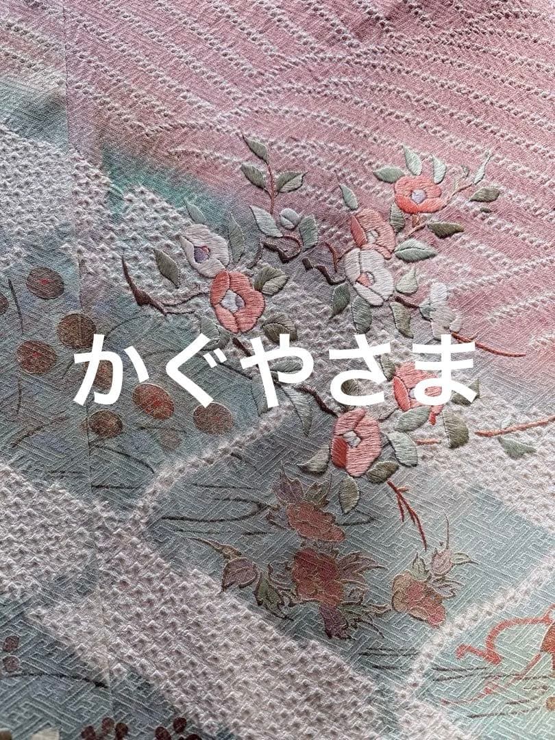 訪問着　フルセット　裄68 絞り　卒業式　入学式　礼装　袋帯 S M