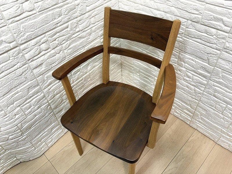 タ*ウ様 イバタインテリア Sign サイン チェア アーム付き オーク×ウォル