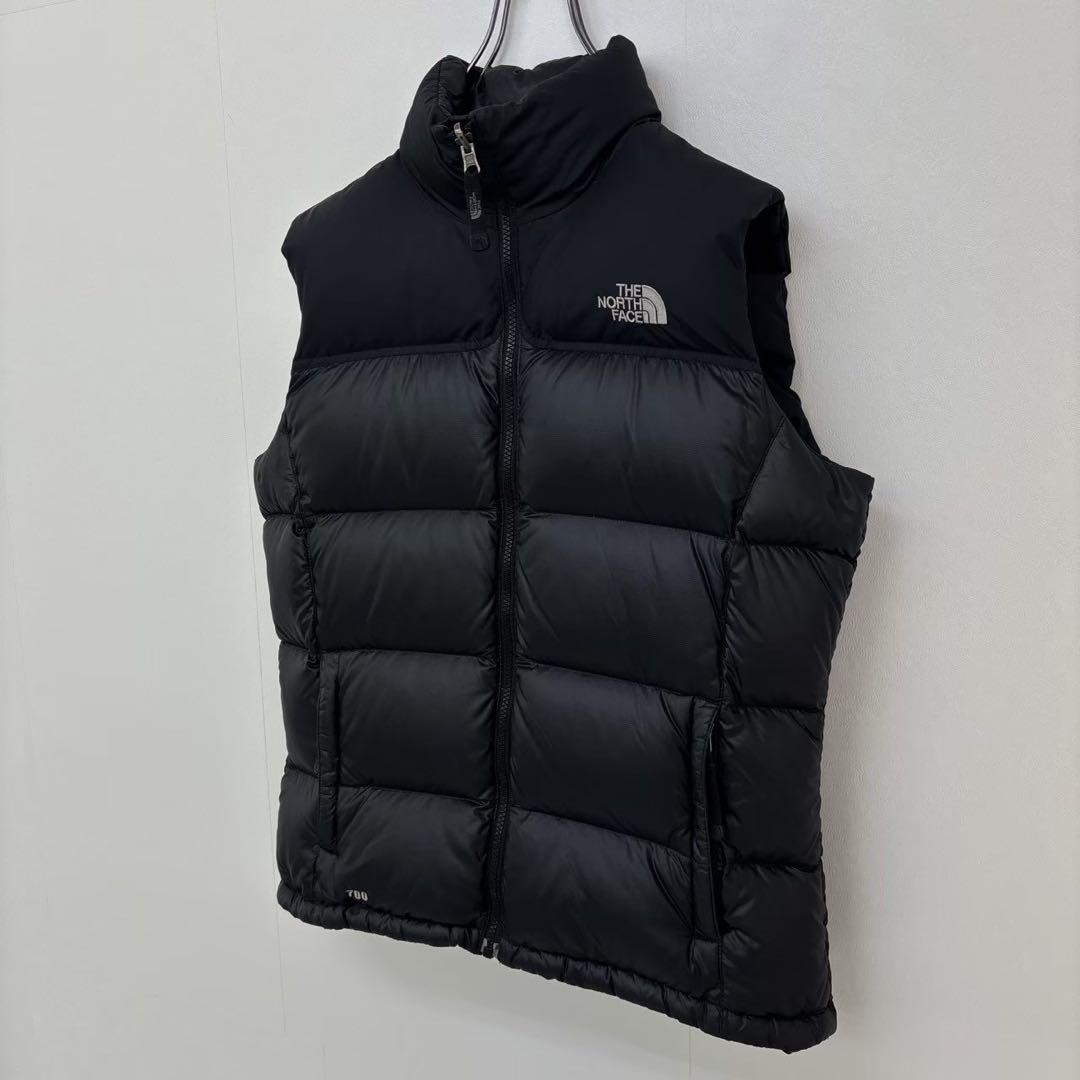 ノースフェイス 700FIL ヌプシ ダウンベスト ブラック レディースXL