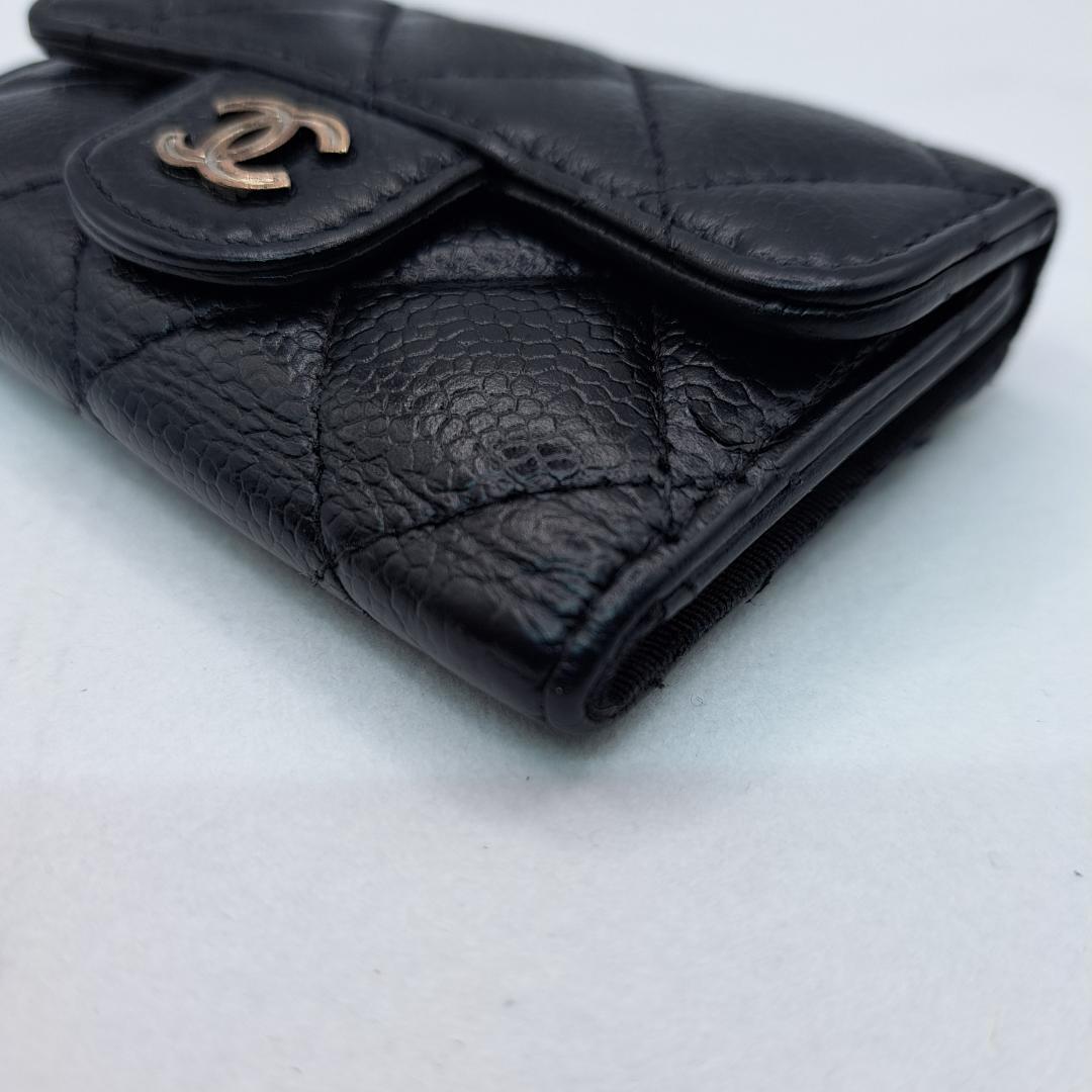 CHANEL 　マトラッセ　キーケース　ブラック　財布