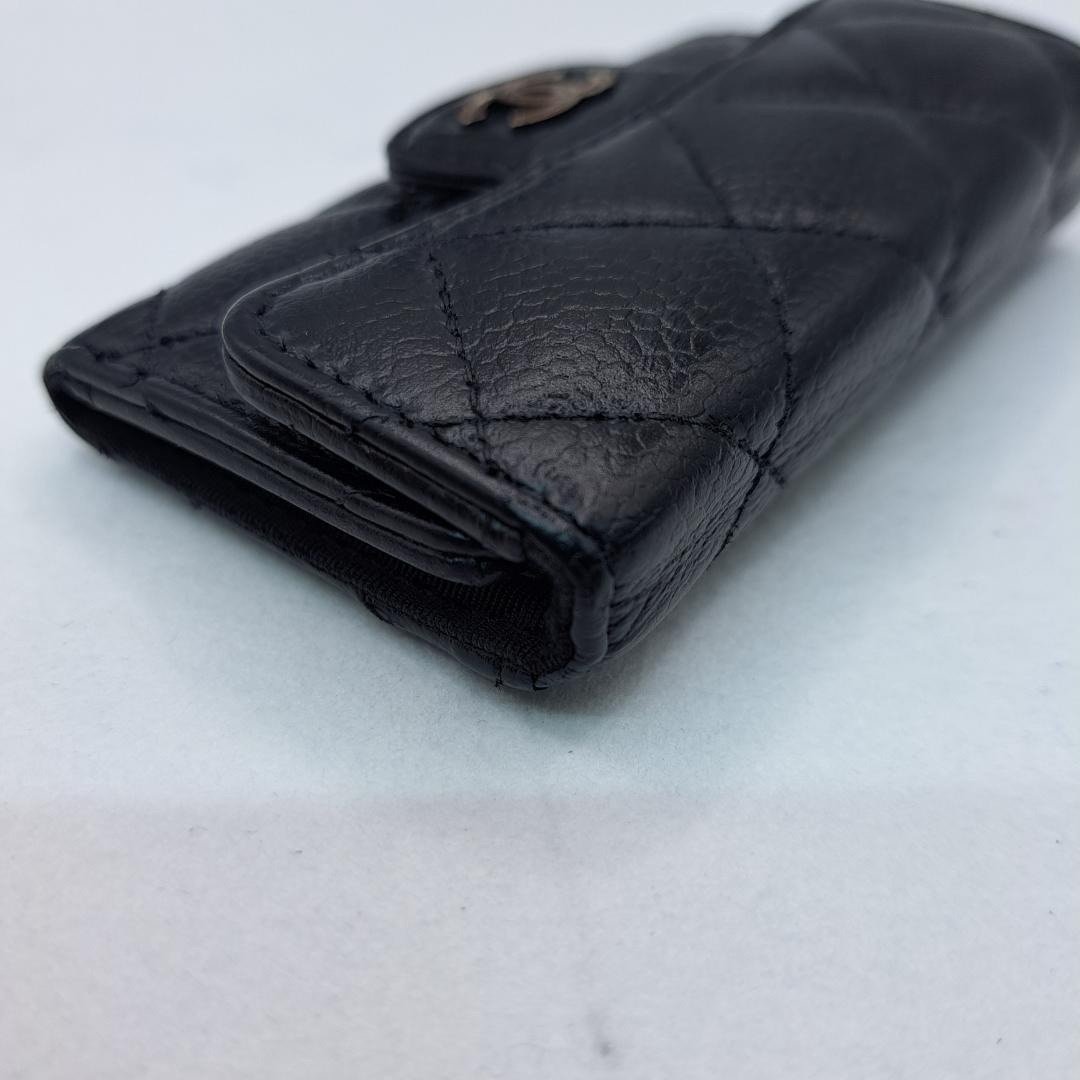 CHANEL 　マトラッセ　キーケース　ブラック　財布