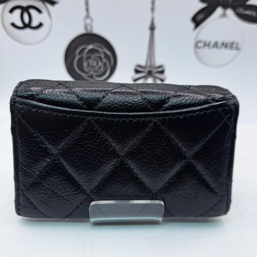 CHANEL 　マトラッセ　キーケース　ブラック　財布