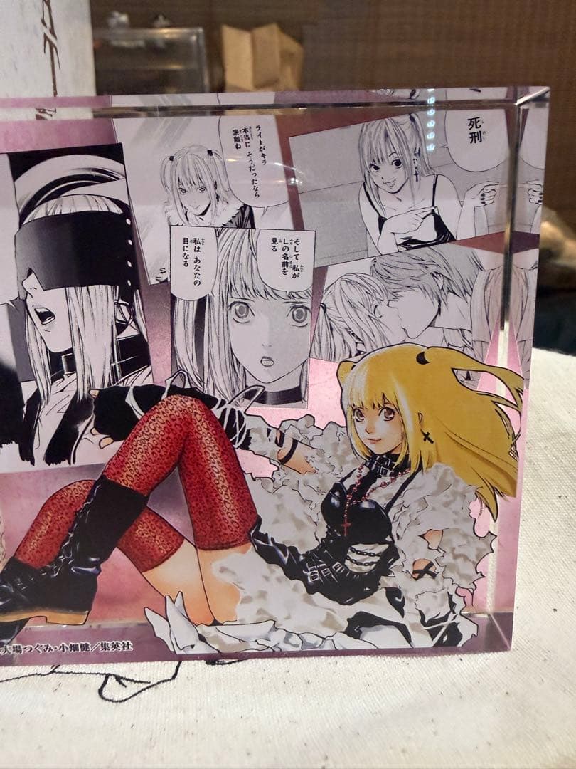 DMMくじ デスノート フィギュア弥海砂 ラスト賞 アクリルブロックセット