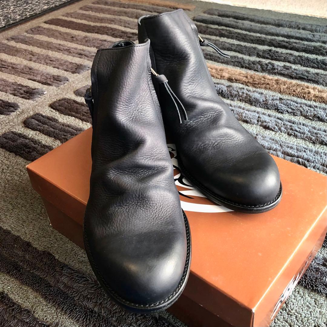 【週末限定値下】【新品未使用品】ARGISアルジス サイドジップブーツ本革41