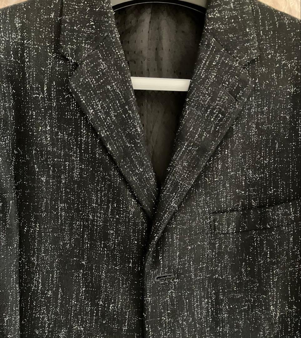 デ*ン様 スペシャル 50s テーラードジャケット カスリ 黒 ブラック　検　ギ