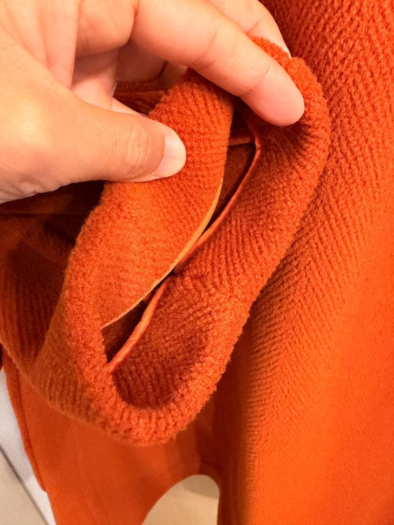 INVERTERE ダッフルコート オレンジ 38 2025年購入 美品