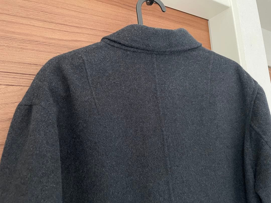 ソフィードール 34 カシミア混　ダークグレー チェスターコート 2ボタン