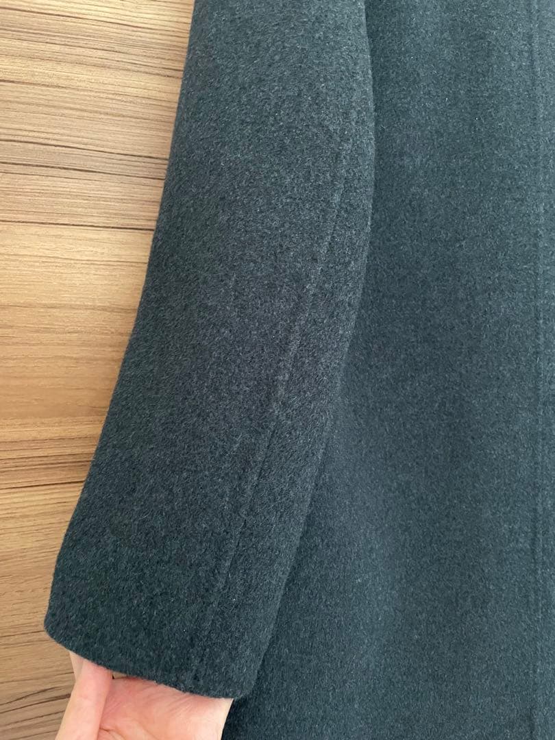 ソフィードール 34 カシミア混　ダークグレー チェスターコート 2ボタン