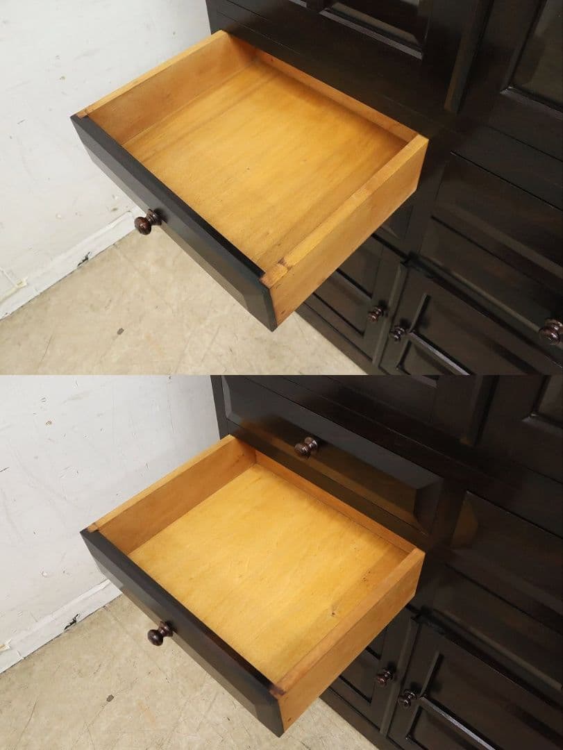 【松本民芸家具】高級ミズメザクラ【G-1型】食器棚・飾り棚・カップボード