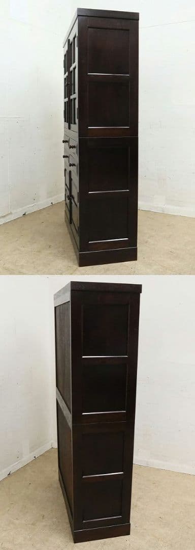 【松本民芸家具】高級ミズメザクラ【G-1型】食器棚・飾り棚・カップボード