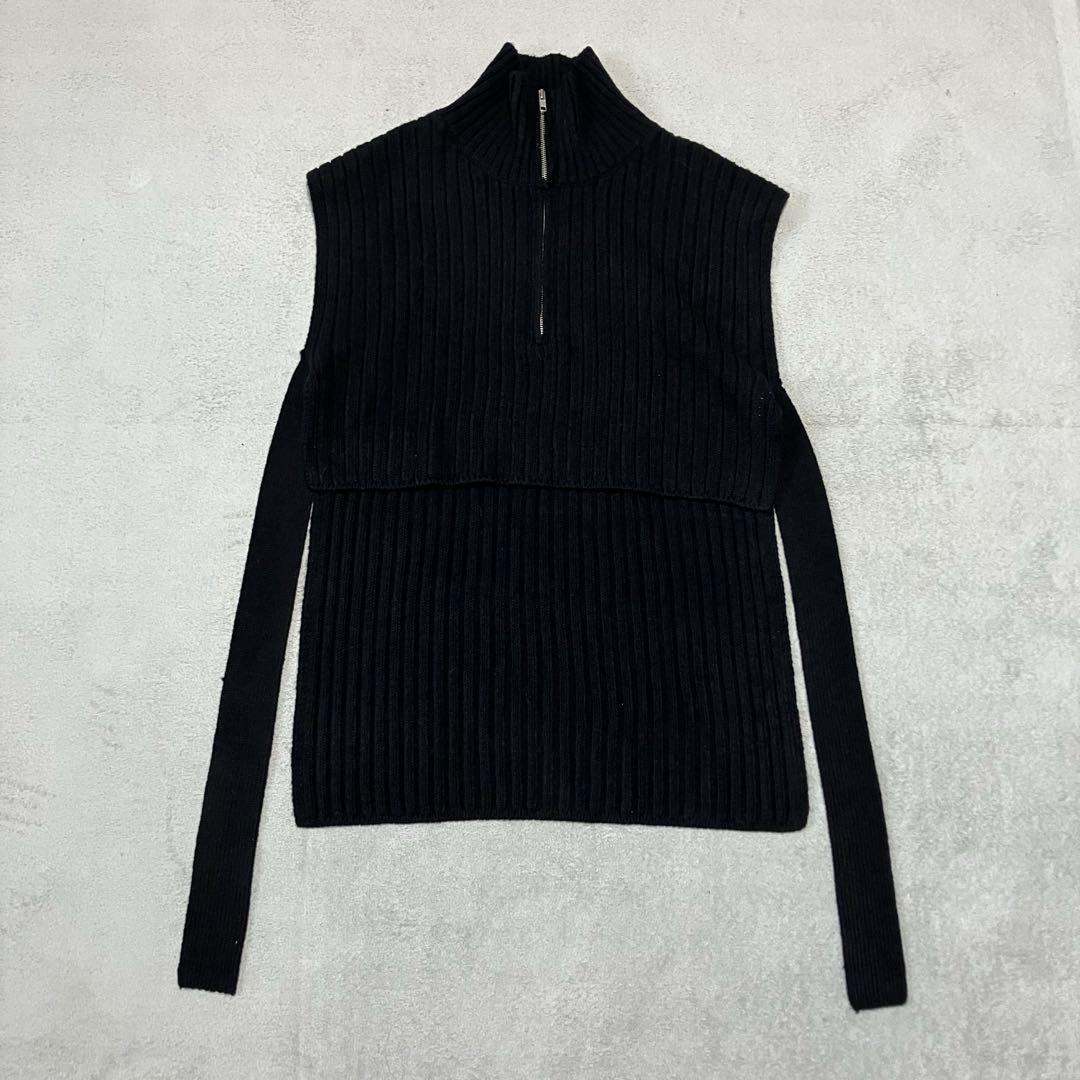 ETRE TOKYO ハーフジップタートルニットベスト