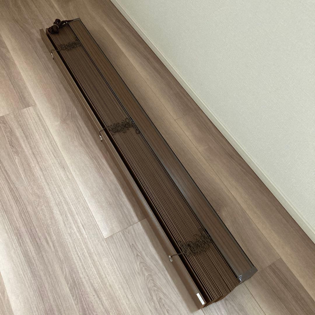 【新品未使用】TUISS ラスティック ウォルナット ウッドブラインド