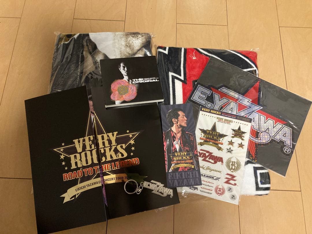 矢沢永吉　YAWAWA バスタオル、パンフレット、グッズセット７点