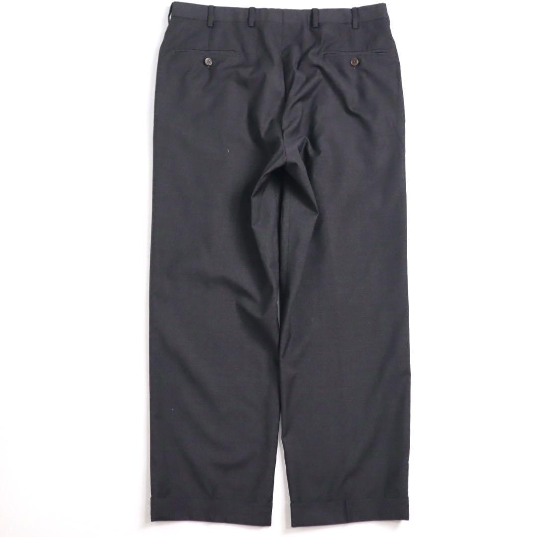 Brooks Brothers ウール 2タック ワイド スラックス W34