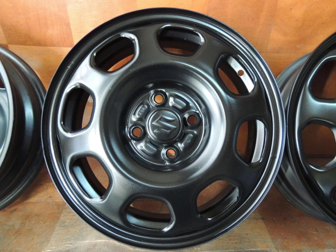 C8　15×4.5J　スズキ純正スチールホイール　ハスラー　4本　自家塗装