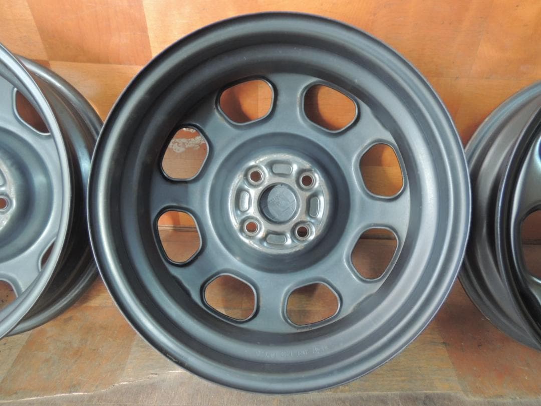 C8　15×4.5J　スズキ純正スチールホイール　ハスラー　4本　自家塗装