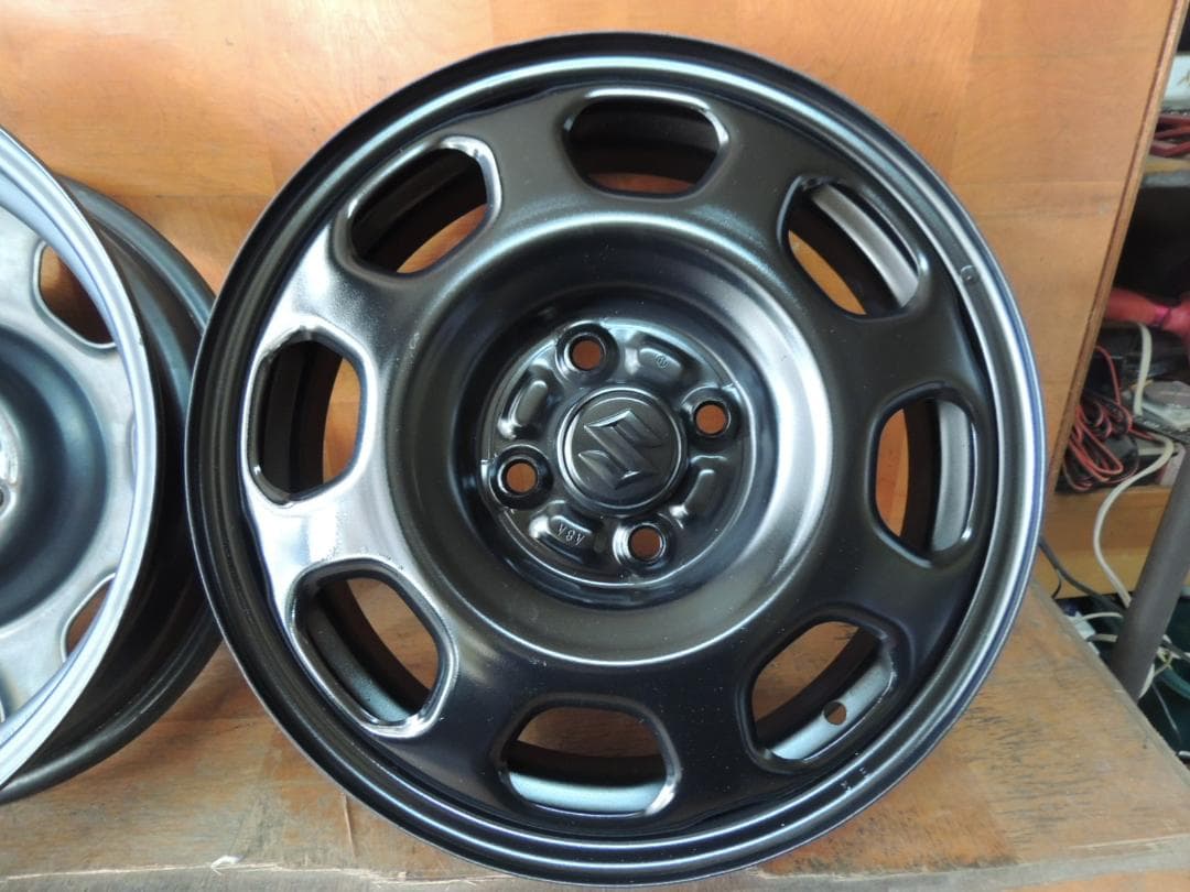 C8　15×4.5J　スズキ純正スチールホイール　ハスラー　4本　自家塗装