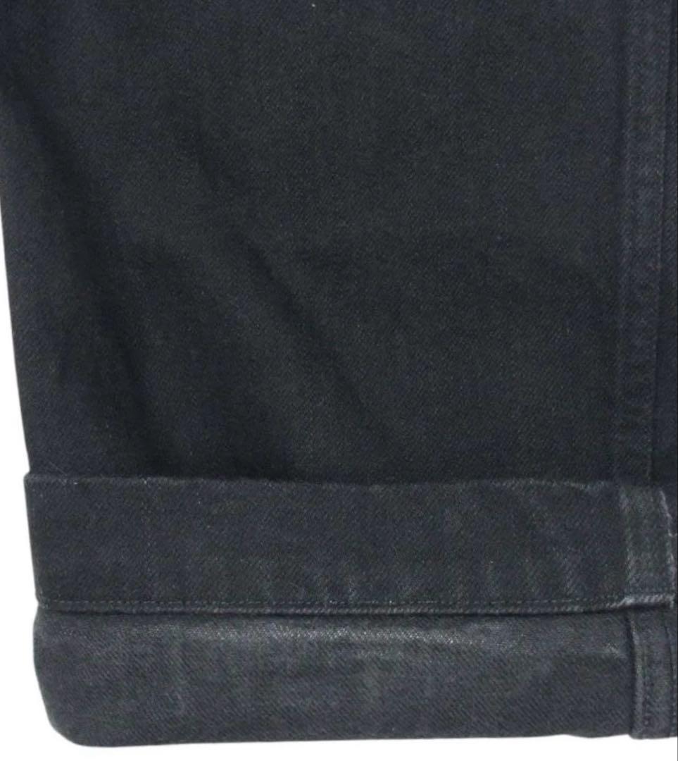 COMOLI コモリ 17SS ベルテッド デニム パンツ ブラック　1【中古】