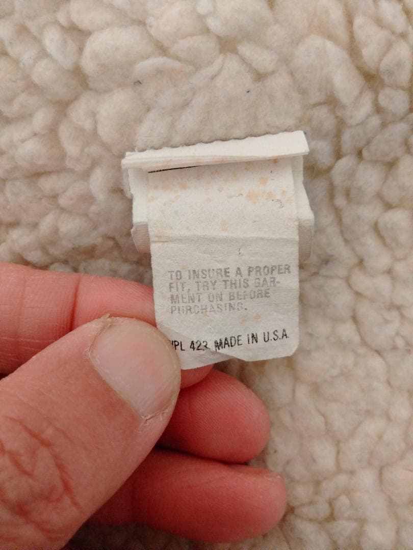 ビンテージ80年代リーバイスデニムボア付きJKT青70608-0216 44R