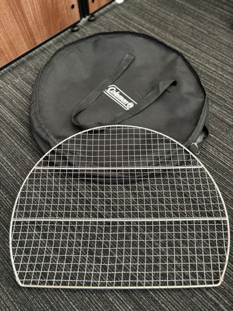 コールマン　ファイヤーディスク　ショップ限定ゴールド　三段フレーム＆五徳付き