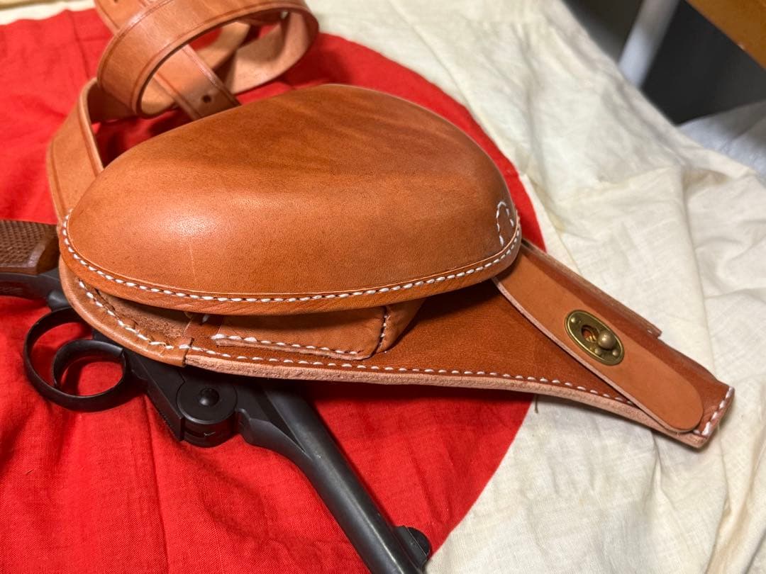 大日本帝国陸軍 二十六式拳銃嚢 ホルスター（複製品）サバゲ　陸軍　将校　下士官