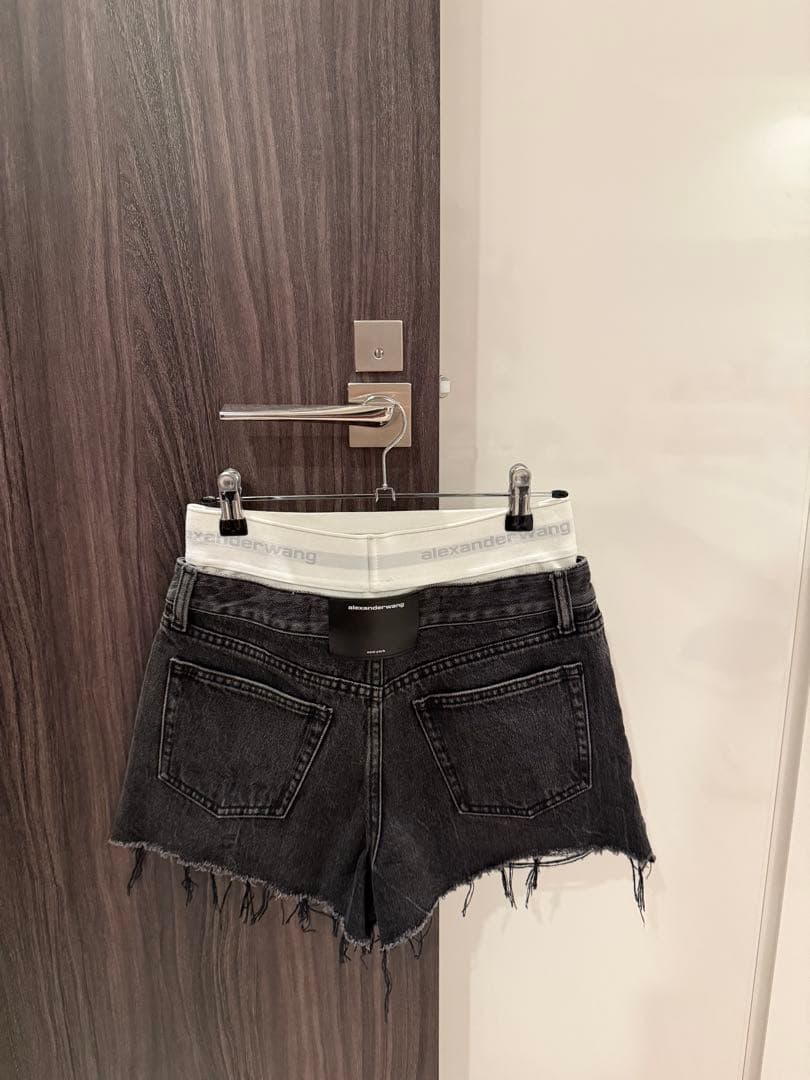 alexanderwang ブラックショートパンツ 25
