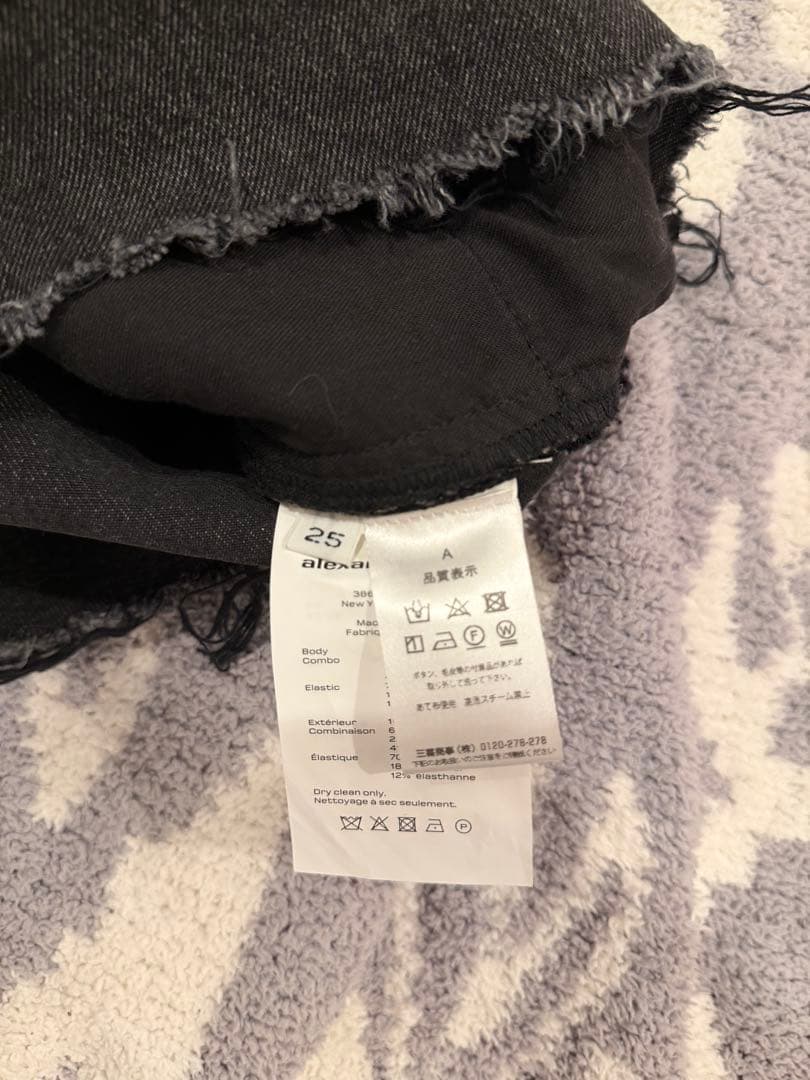 alexanderwang ブラックショートパンツ 25