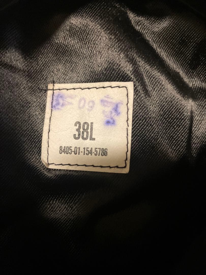 アメリカ海軍　US NAVY Pコート38L ブラック　ミリタリーコート米軍