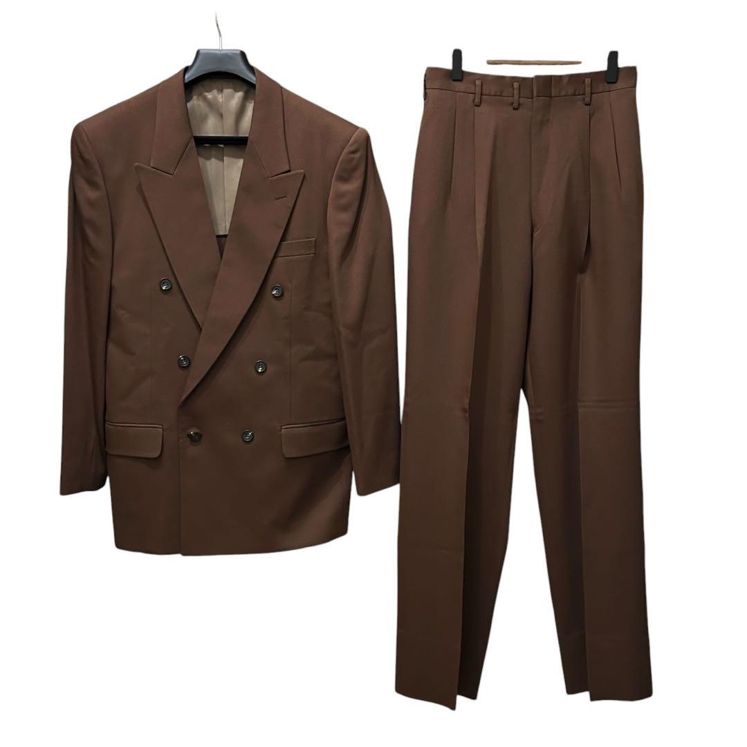 Yves Saint Laurent セットアップ ダブル ブラウン