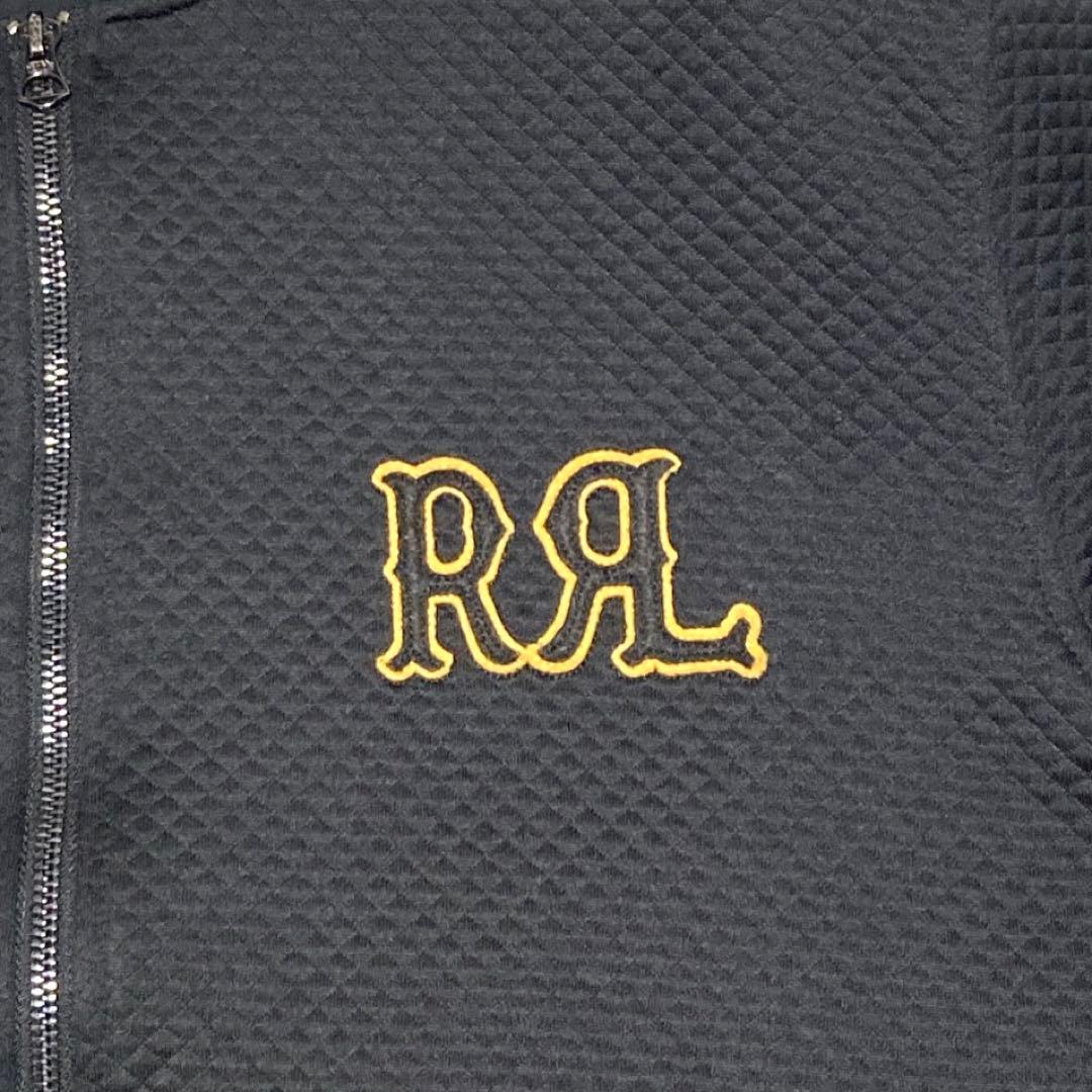 美品✨現行RRL ダブルアールエル　ロゴ　スタジャン　XL ジップジャケット　黒