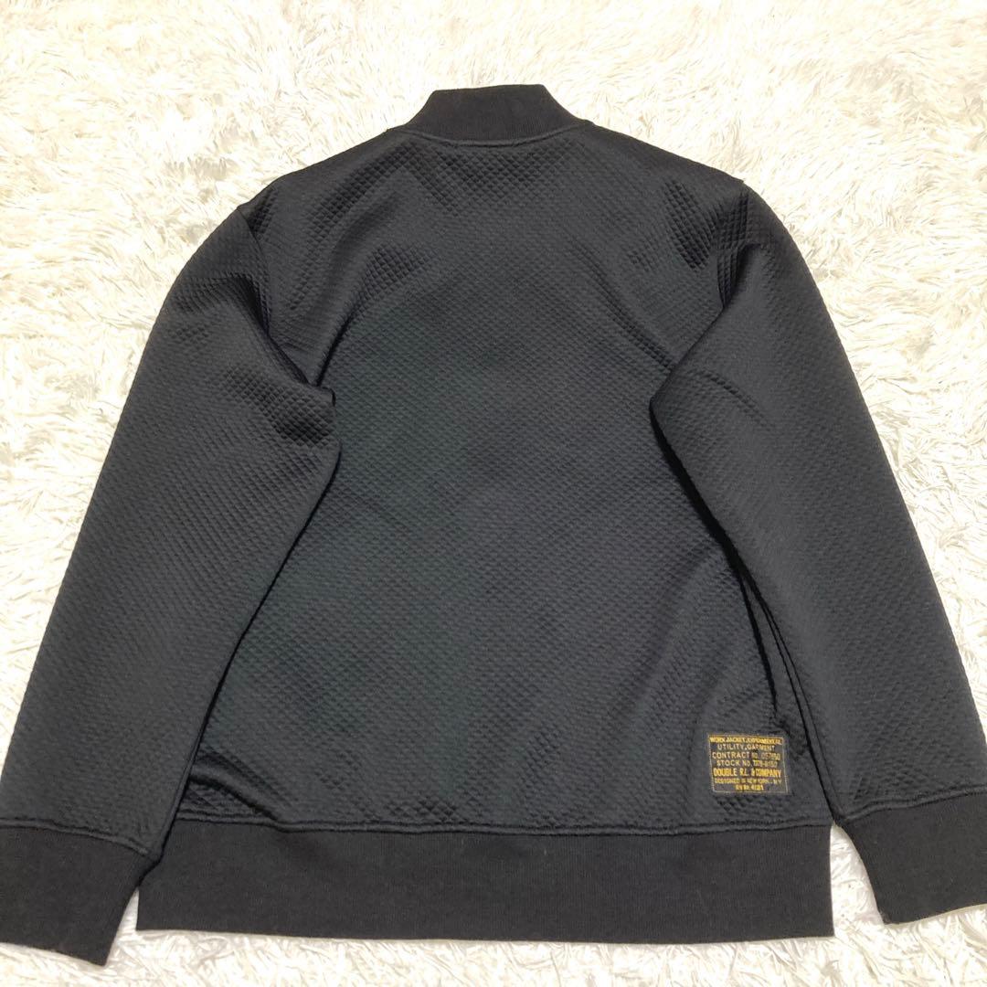 美品✨現行RRL ダブルアールエル　ロゴ　スタジャン　XL ジップジャケット　黒