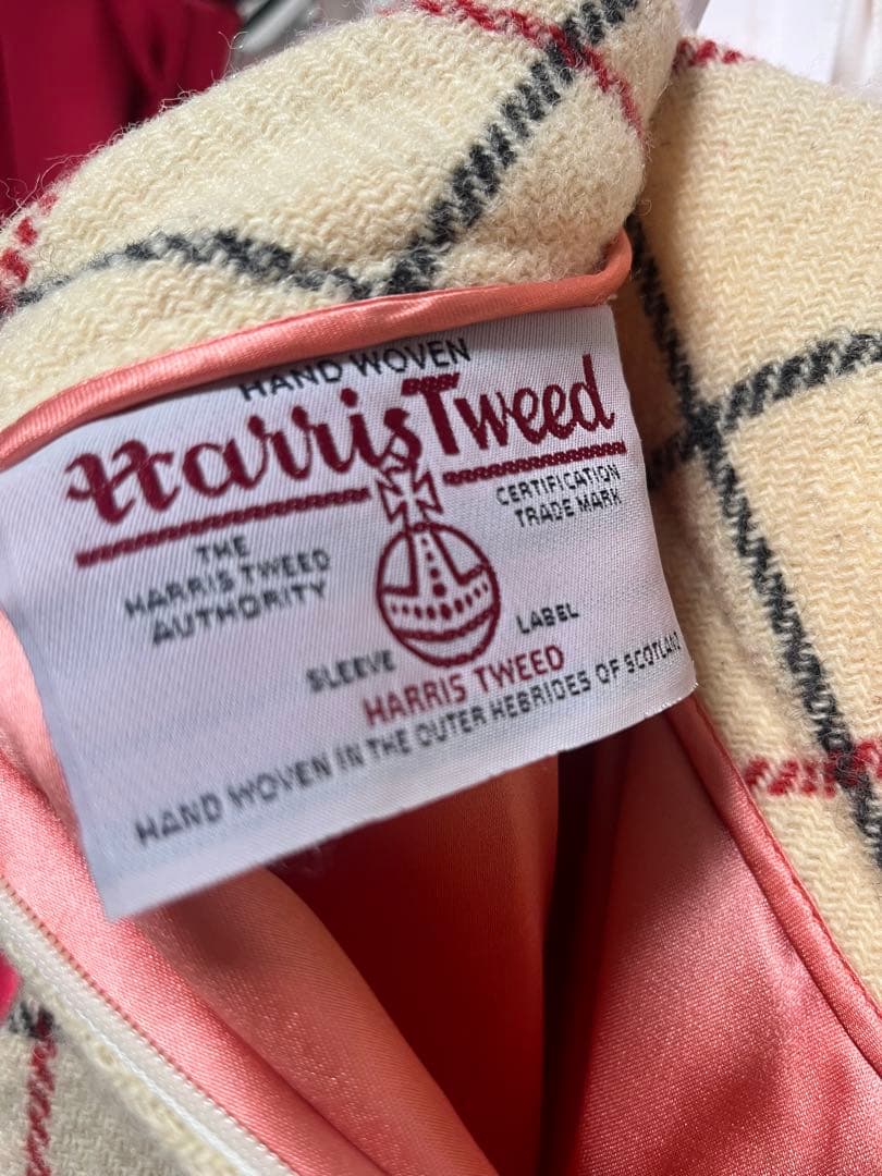 ヴィヴィアンウエストウッド　ハリスツイード チェック柄　台形ミニスカート