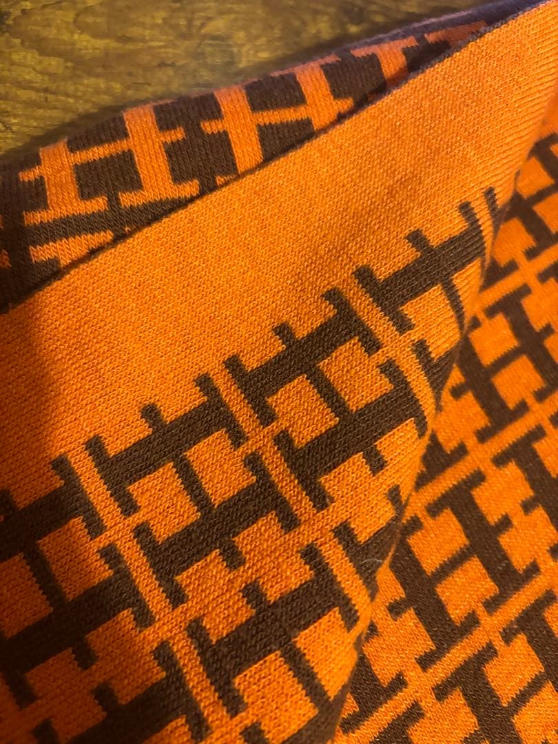 HERMES ロゴパターン マフラー