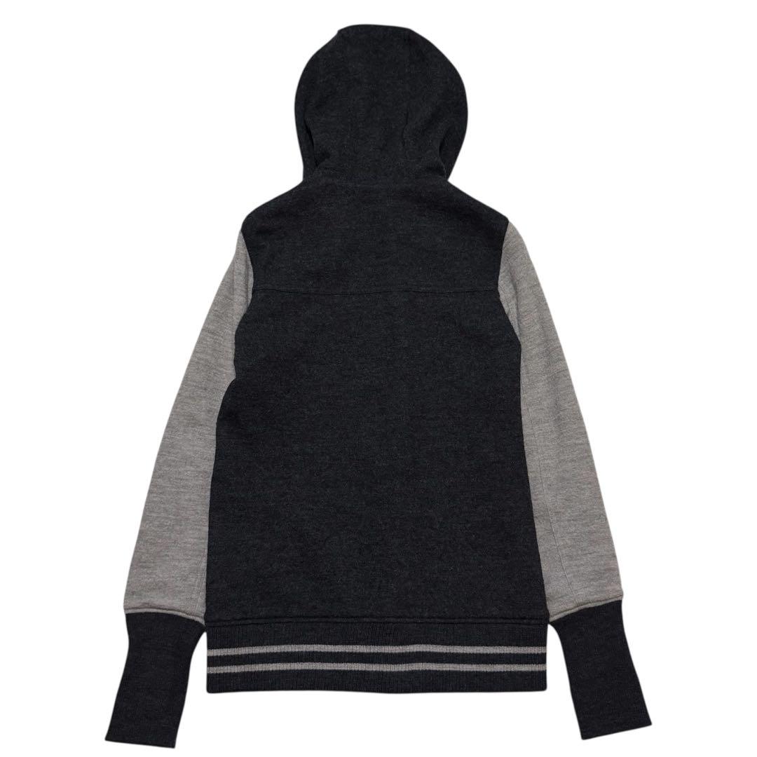 BURBERRY BLUE LABEL フード付き スタジャンニット 38