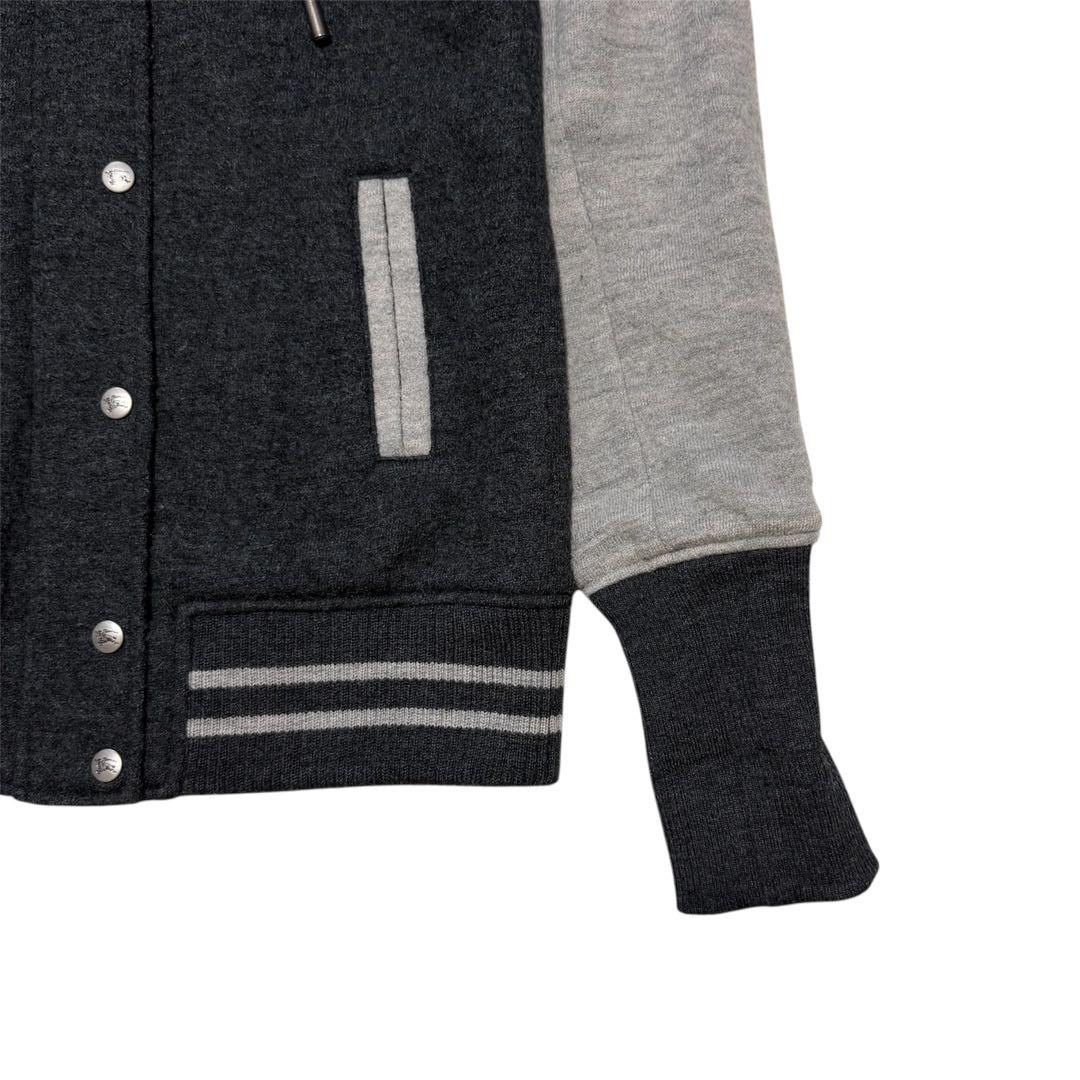 BURBERRY BLUE LABEL フード付き スタジャンニット 38