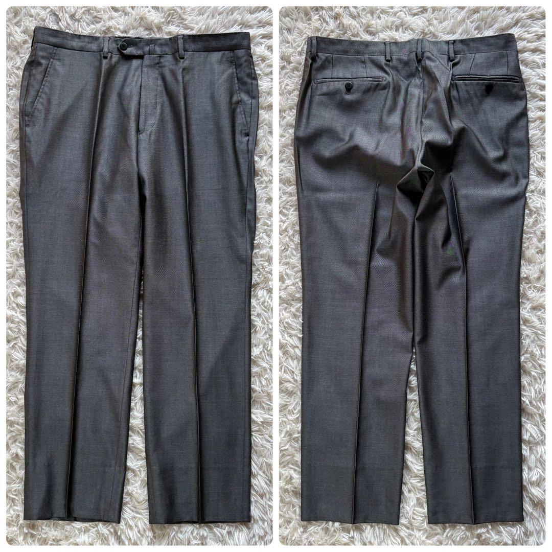 美品 ONLY スリーピーススーツ シルク混 シャイニー光沢グレー 170AB