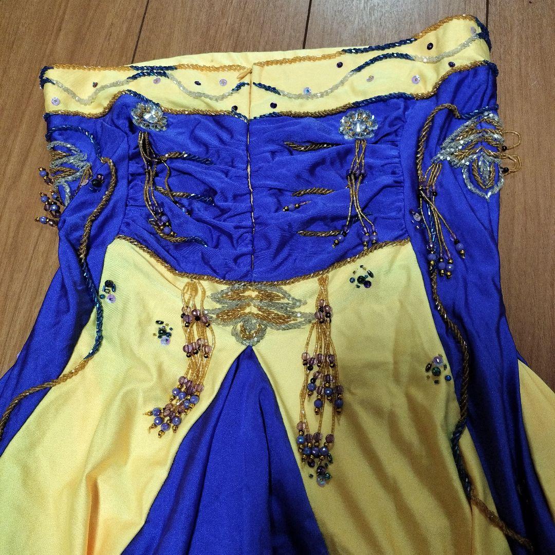 ベリーダンス衣装★黄紫！エジプシャンスタイル